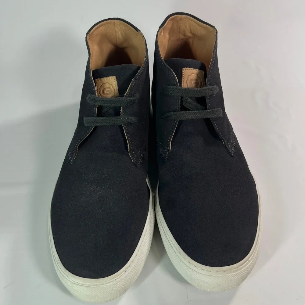Greats Royale Chukka Navy Blue Suede Mid Top Sneaker Men's 11.5‎ Made in Italy